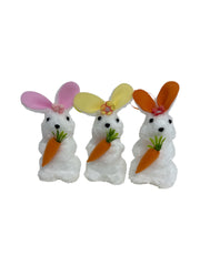 Figurine De Paste Iepure Cu Morcov 12/Set