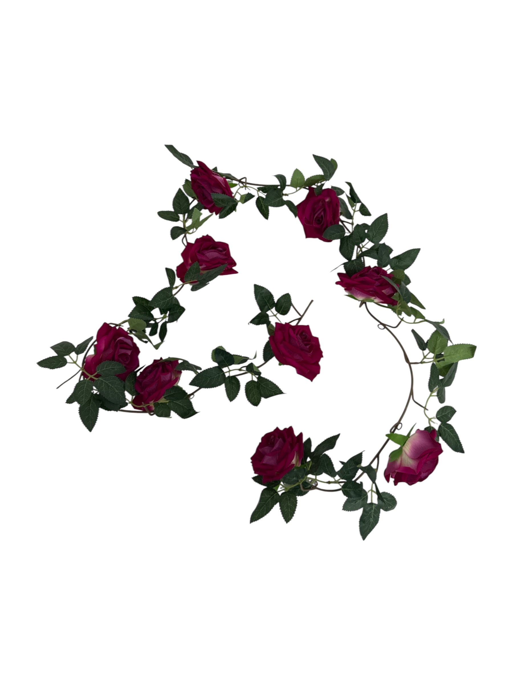 Ghirlande Artificiale Din Trandafiri Ciclam