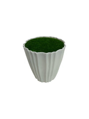 Ghivece Din Plastic Cu Design Canelat Plin
