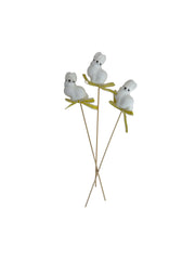 Figurine De Paste Iepure Din Plastic Cu Bat 12/Set