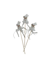 Figurina De Paste Iepuras Alb Pe Bat 12/Set