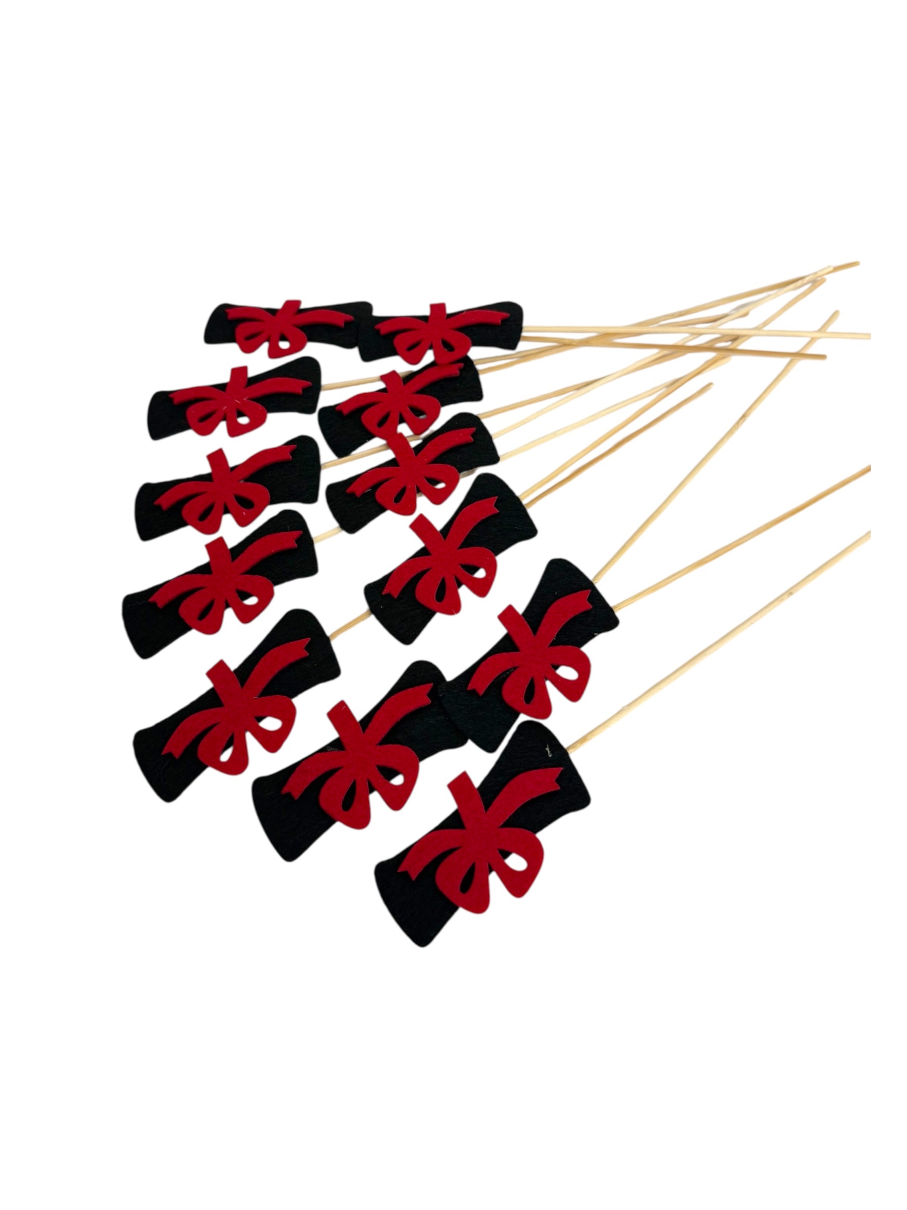 Ornamente Din Fetru Cu Bat Diploma Absolvent 12/Set