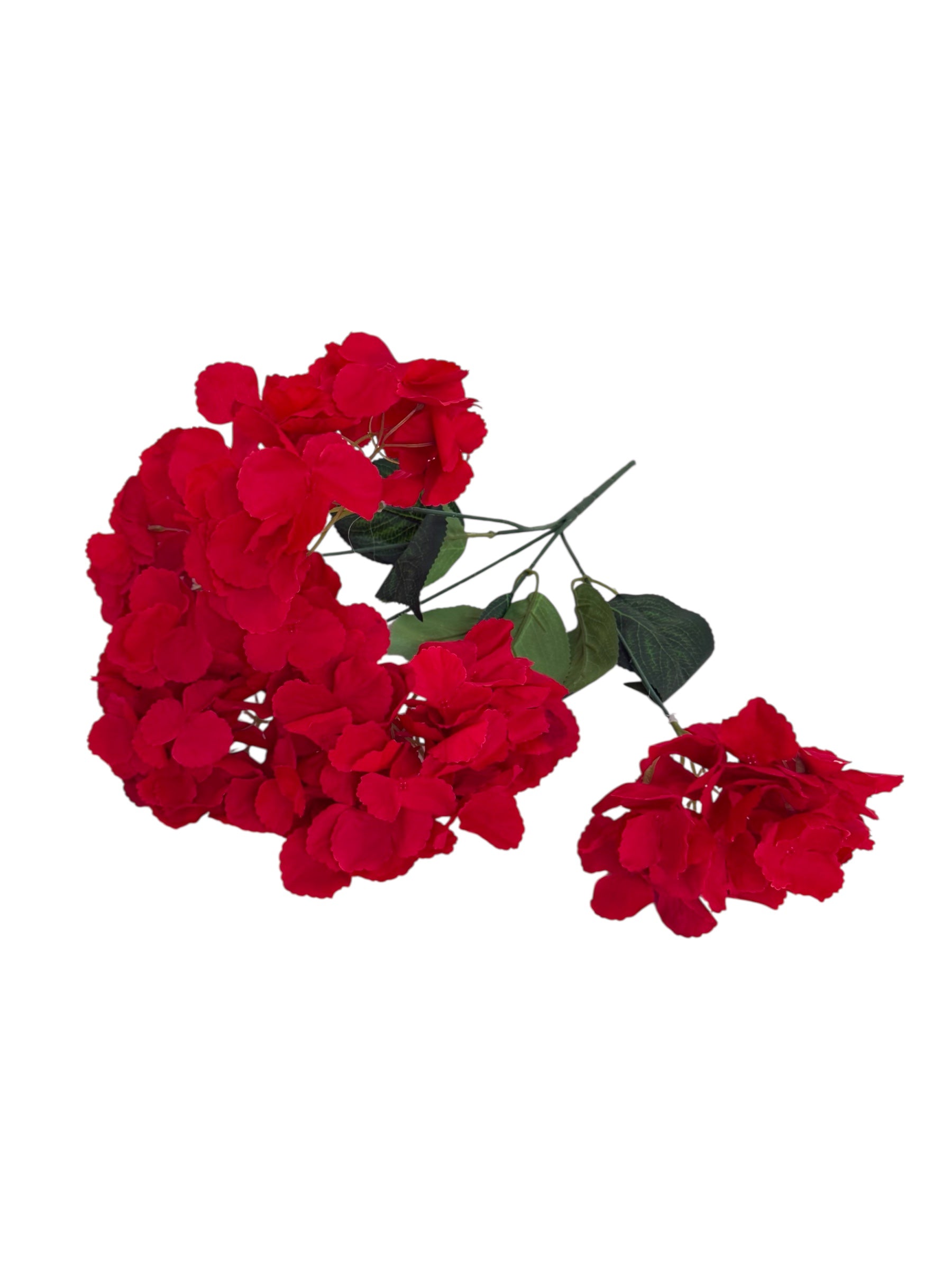 Flori Artificiale Buchet Hortensie 5 Flori Rosu