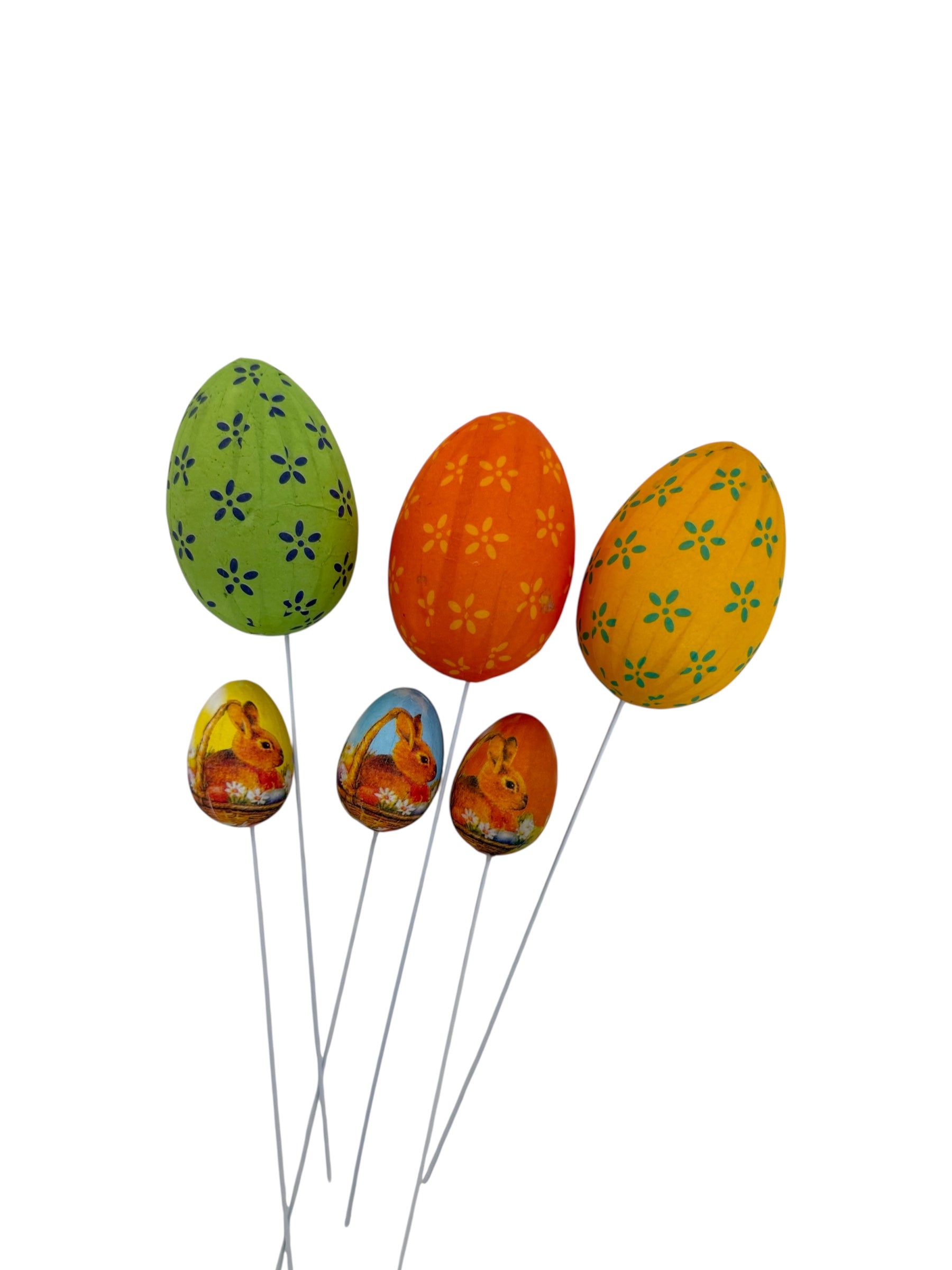 Oua 6/Set Din Plastic Colorate Cu Bat