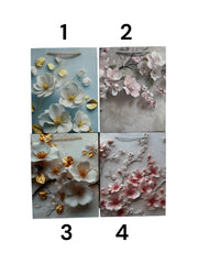 Pungi Pentru Cadou Creanga Cu Flori 12/Set