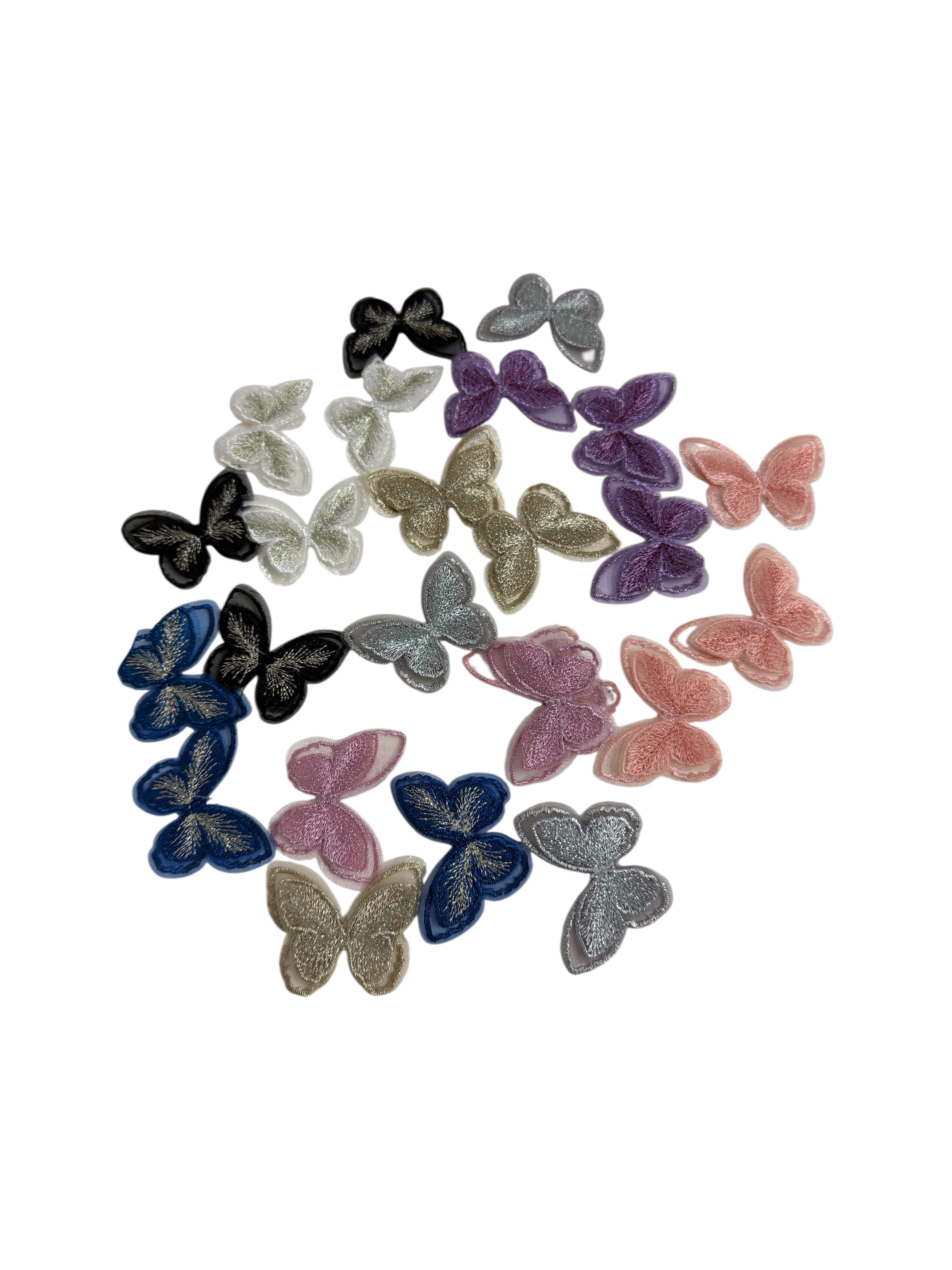 Fluturi Din Textil Decorativi 25/Set