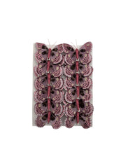 Fluturi Decorativi Din Pene Roz Prafuit 12/Set