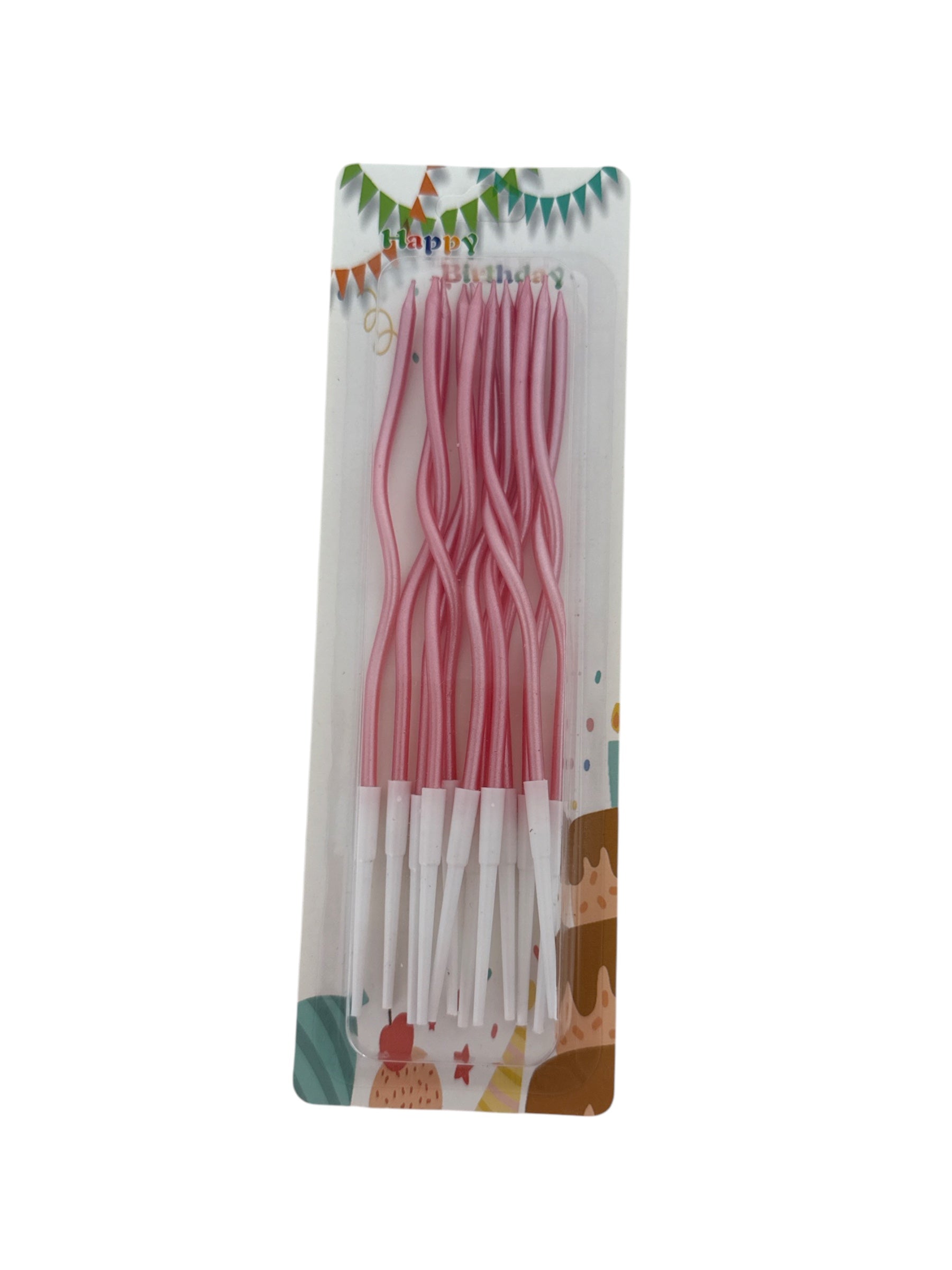 Lumanari Pentru Tort Spiralate 12/Set
