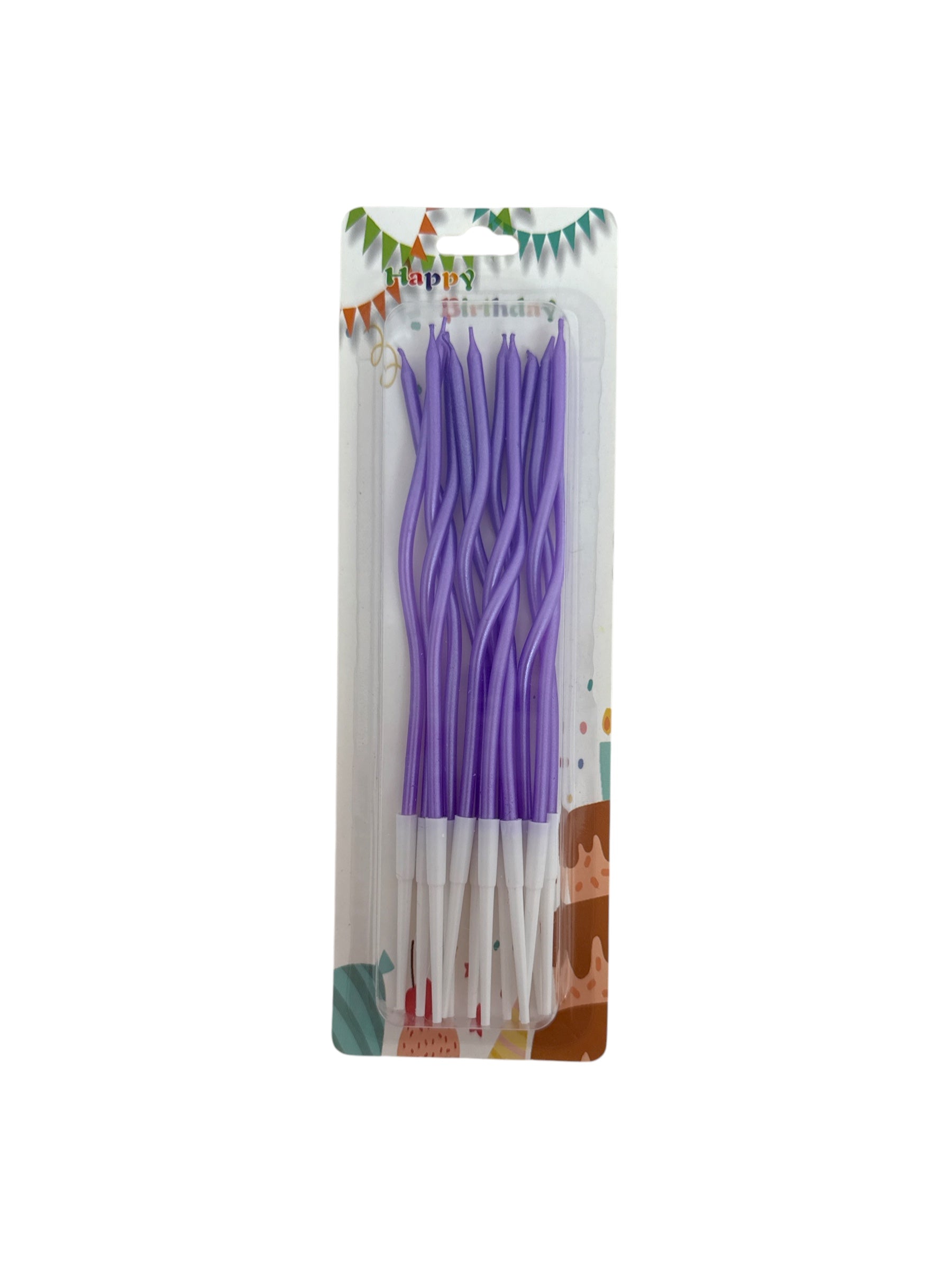 Lumanari Pentru Tort Spiralate 12/Set
