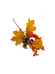 Crengute Frunze Artificiale De Toamna+Con+Ilex+Tartacuta Pentru Aranjamente 12/Set