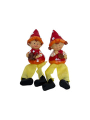 Figurine Din Rasina Cu Picioare Atarnate Ciuperci 2/Set
