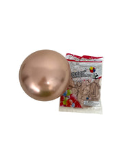 Baloane Din Latex Chrome 12" 50/Set Rose Gold