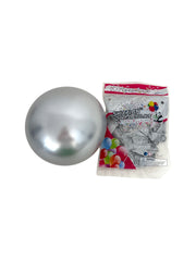 Baloane Din Latex Chrome 12" 50/Set Argintiu