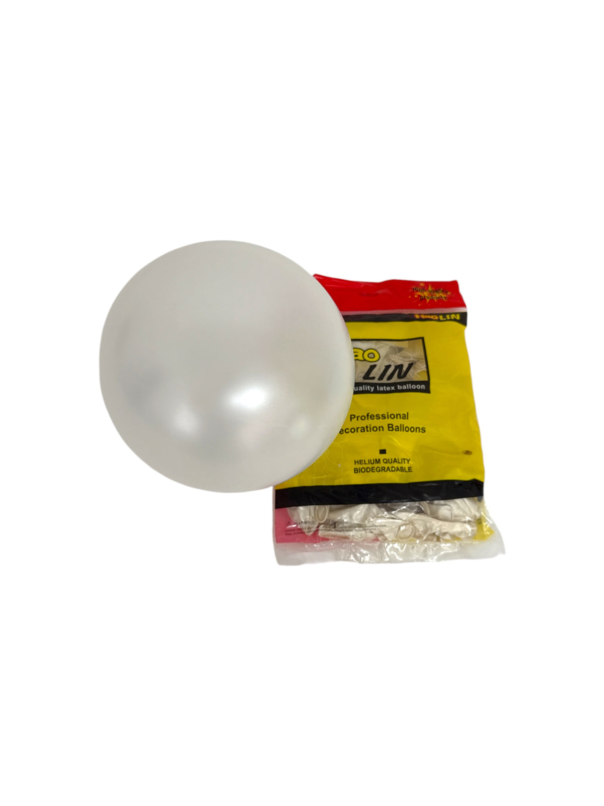 Baloane Din Latex Sidefate 100/Set Alb 12 Inch