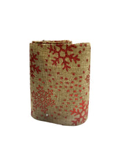 Panglica Sac Natur Cu Fulgi Rosii