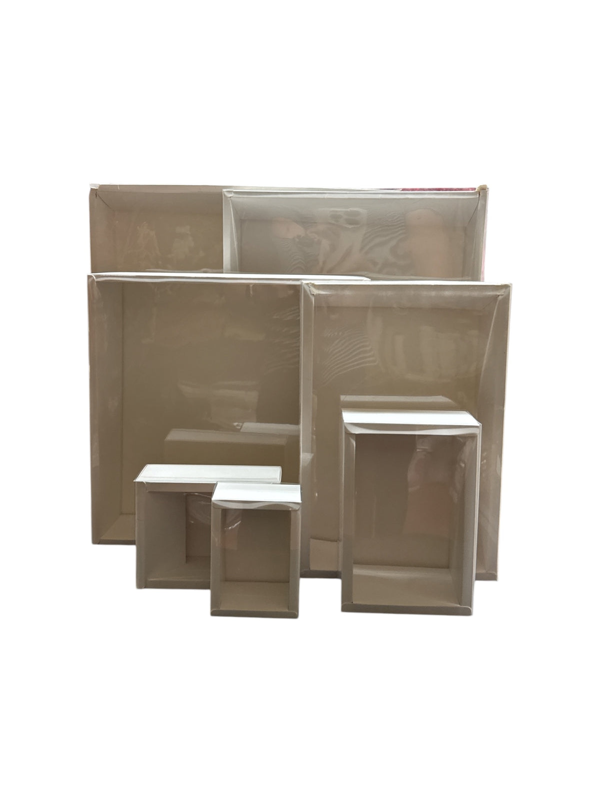 Cutii Carton Cu Fereastra Diferite Marimi Tip Sertar 12/Set