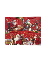 Pungi Pentru Cadou de Crăciun cu Moș Crăciun Cu Reni  12/Set