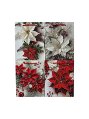 Pungi Pentru Cadou Cu Floarea Craciunului 12/Set